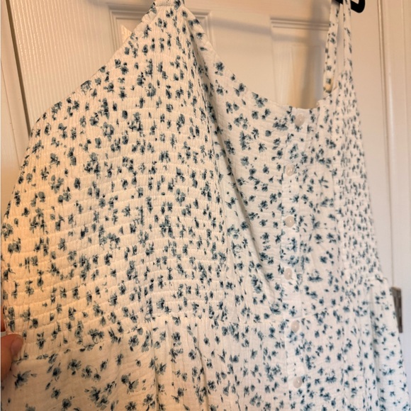 Smocked Button Down Midi Dress Torrid NWT - Picture 5 of 12